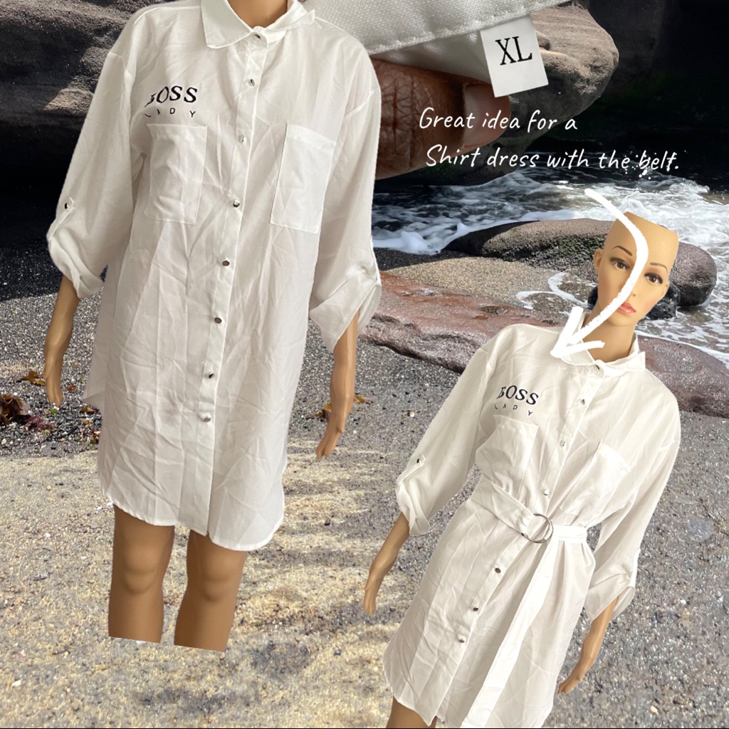 Brand New Boss Lady Shirt Dress